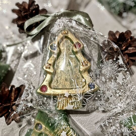 Подарочный набор. Мыло ëлочки. Ручная работа