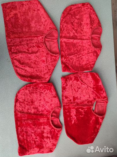 Бархатные куски детской жилетки новогодней