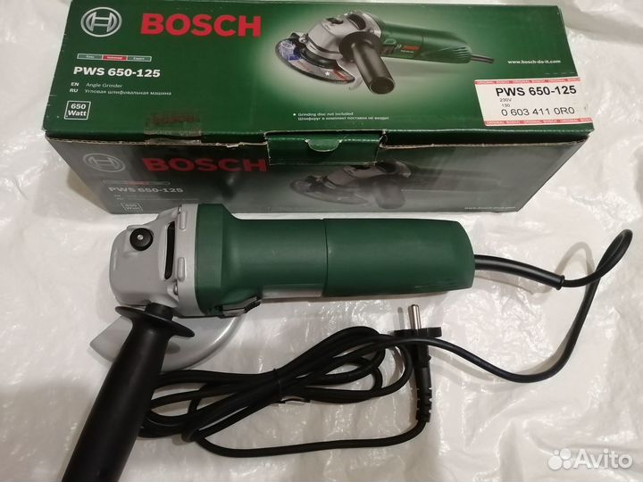 Болгарка Bosch PWS 650-125 оригинал новая