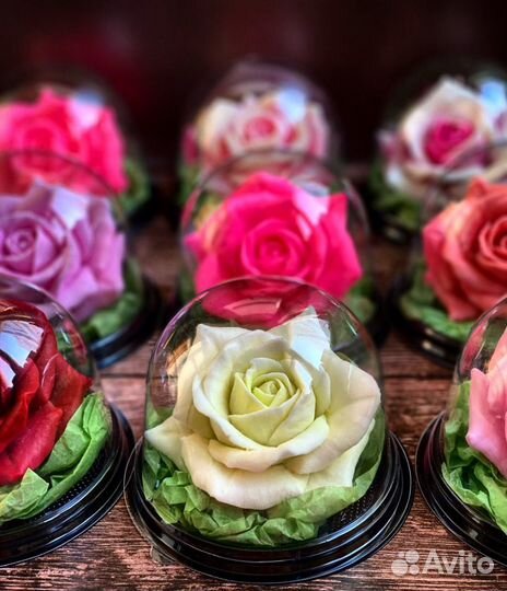 Розы из мыла в куполе