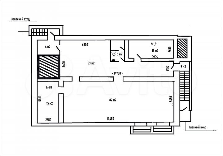 Отличный подвал с окнами в офисном здании