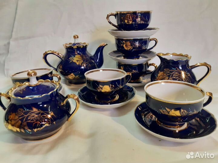 Чайный сервиз СССР Довбышский фарфоровый завод