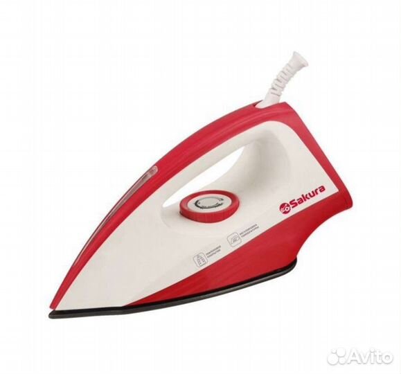 Утюг Sakura SA-3052NR,1300ват, тефлон, новый в уп