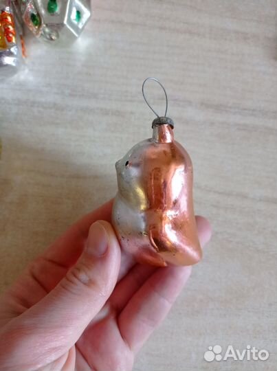 Ёлочная игрушка СССР снегирь