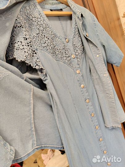 Джинсовое платье