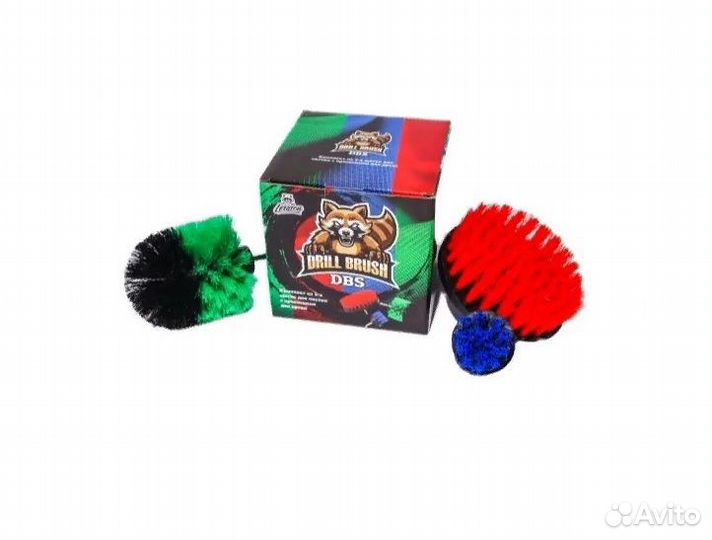 Комплект из щеток для чистки с креплением на дрель