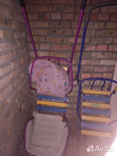 Детские санки коляска бу