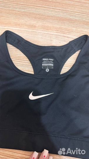 Спортивный черный топ nike оригинал