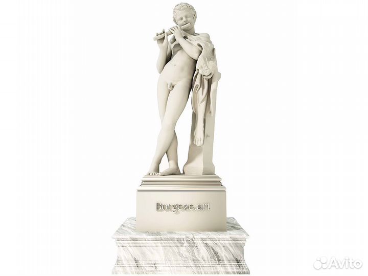 Статуя Фавн играет на флейте 1,1 м