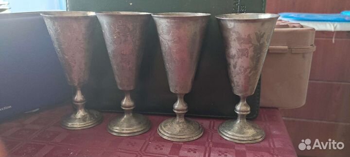 Мельхиоровые рюмки СССР