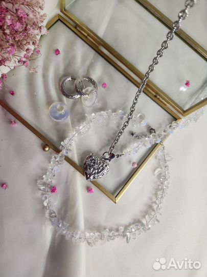 Украшения из натуральных камней жемчуга бисера