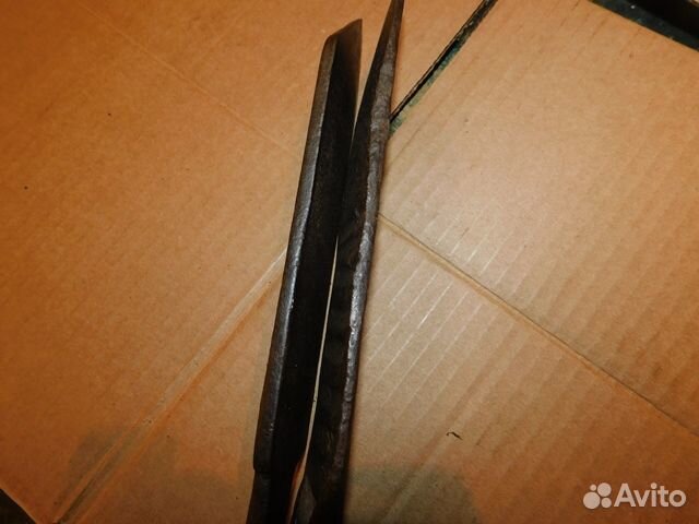 2 антикварных,кованных косаря-ножа для щепания луч