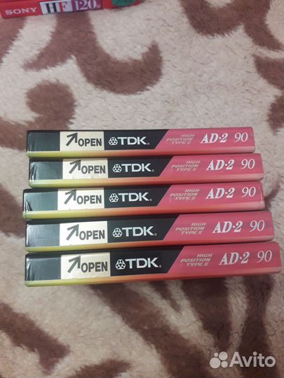 Аудиокассеты TDK AD2 90 (запечатанные, Japan) хром