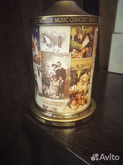 Музыкальная шкатулка, жестяная банка с музыкой