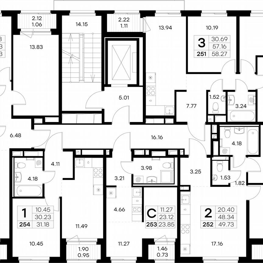 3-к. квартира, 58,3 м², 2/9 эт.