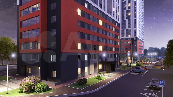 2-к. квартира, 55,4 м², 26/26 эт.