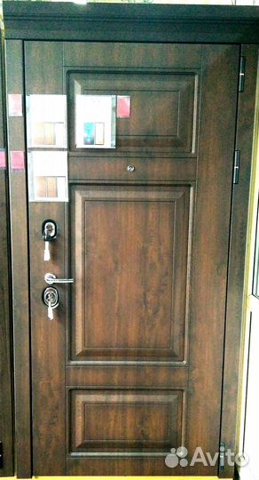 Входная Дверь Порта Темный Орех / Беленый Дуб