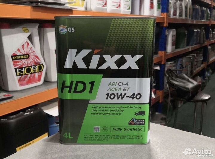 Масло моторное Kixx HD1 CI-4 10W40 20л