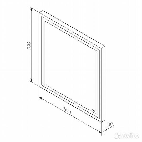 Зеркало AM.PM с LED-подсветкой m91amox0651wg Хром