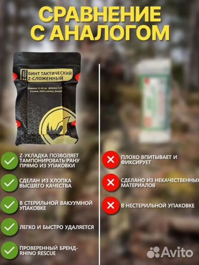 Бинт гемостатический тактический