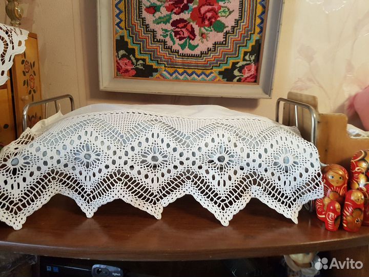 Убранство для кукольной кроватки из антикварных 2