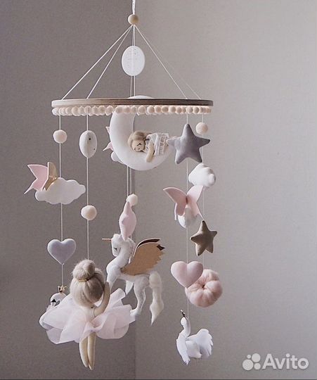 Мобиль на кроватку littleboodecor