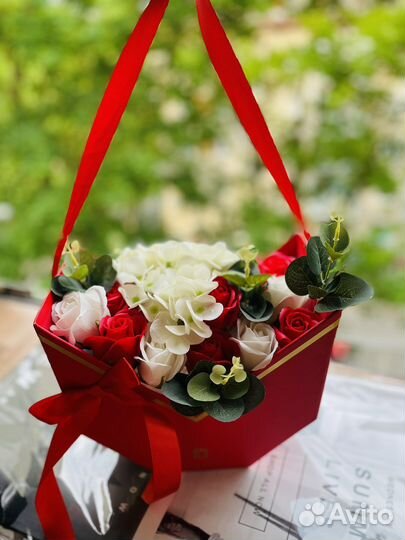 Розы из вспенненого мыла