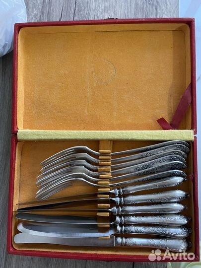 Мельхиоровые столовые наборы. Вилки,ножи