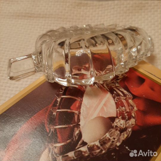 Хрустальная розетка ваза для чайных пакетиков