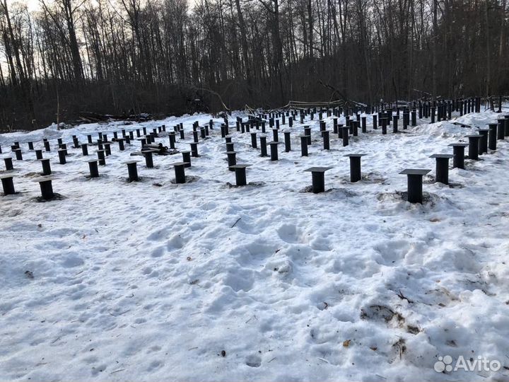 Монтаж винтовых свай