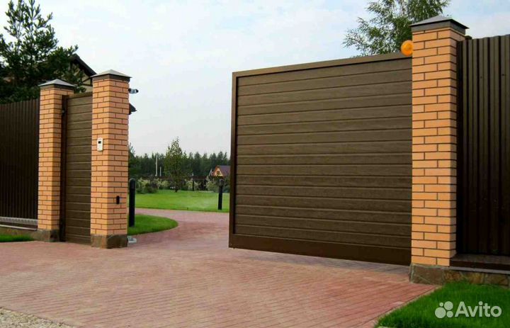 Откатные ворота с автоматикой
