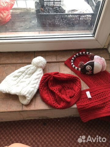 Комплект шапка, шарф, наушники, шапка