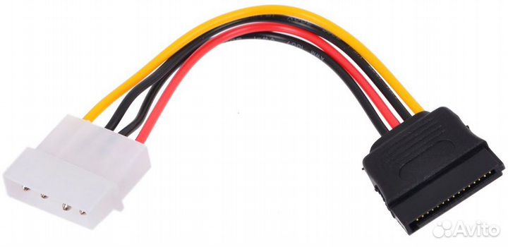 Кабель переходник доп питание Molex SATA 6pin 8pin