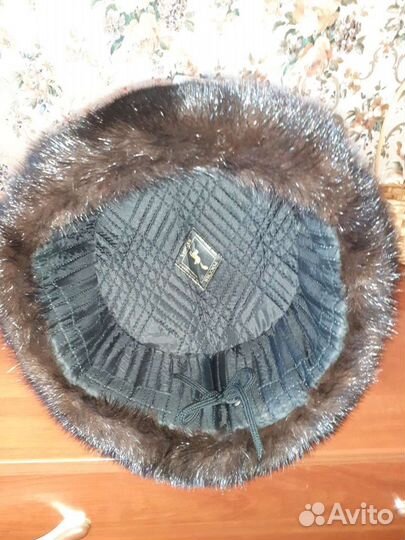 Норковая шапка мужская ушанка
