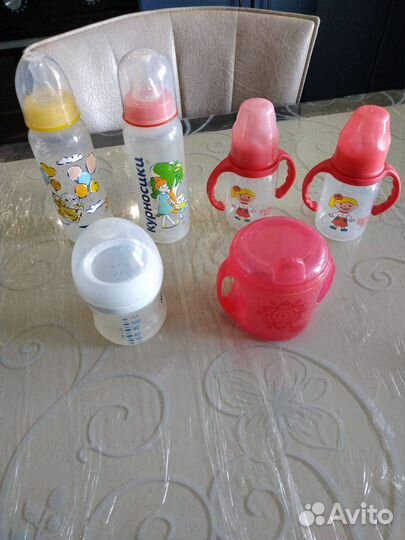 Детские бутылочки, поильники