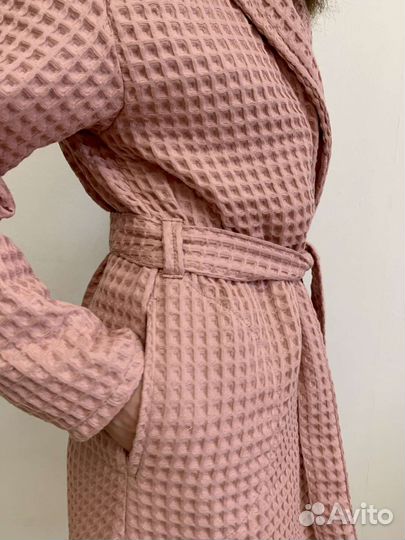 Халат женский вафельный