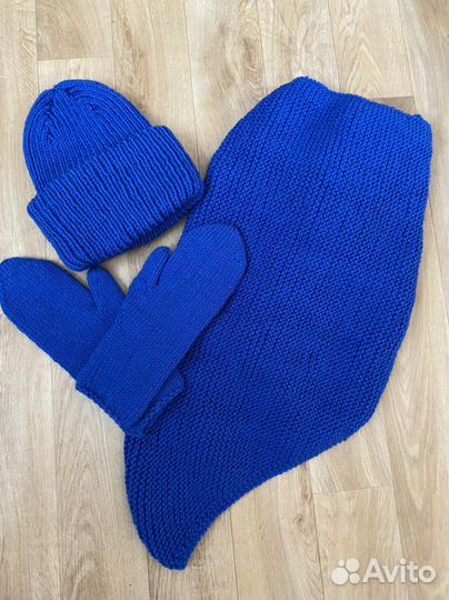 Комплект (шапка, снуд, варежки)