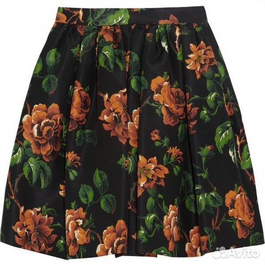 Юбка Miu Miu Floral-print silk