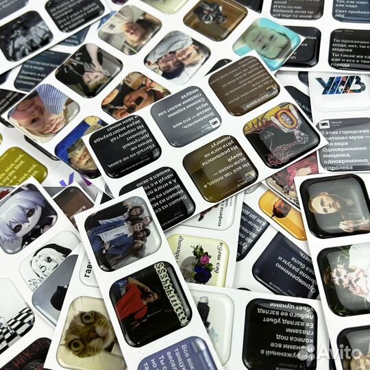 Наклейки на карту с любым лого