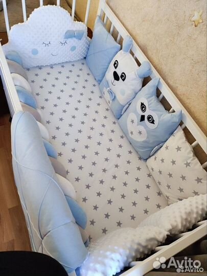 Продам бортики в кроватку ручной работы