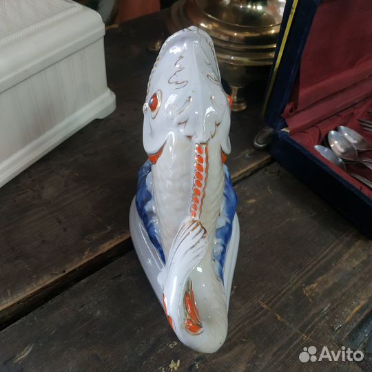 Винтажная карандашница фигура фарфор