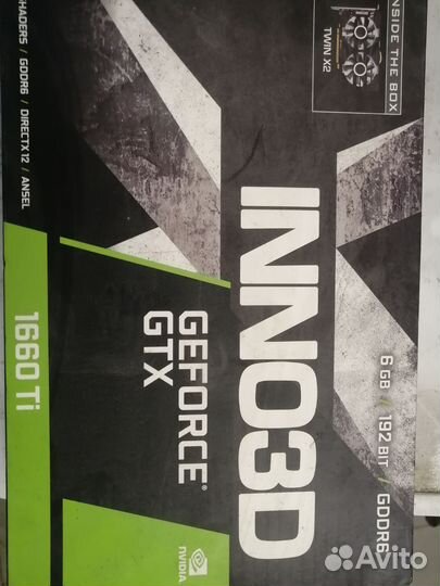 Видеокарта gtx 1660 ti 6gb