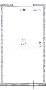 1-к. квартира, 28,7 м², 8/8 эт.