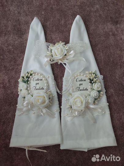 Свадебные чехлы на бутылку