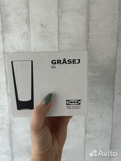 Рюмки стопки шоты икеа Гросей