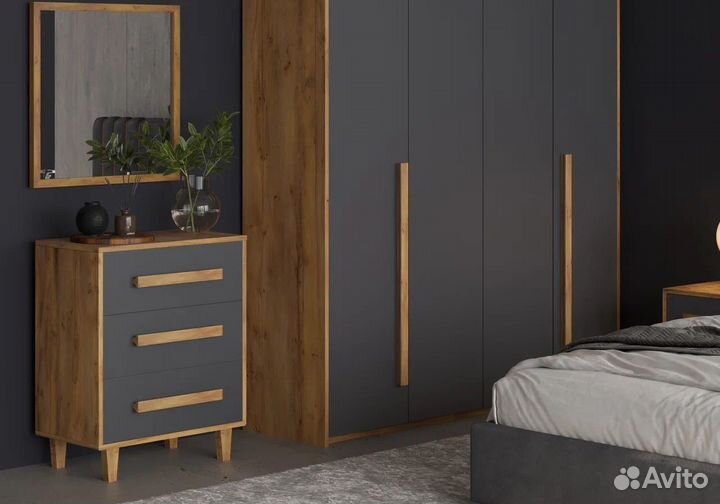 Спальный гарнитур «нео» в стиле хай-тек