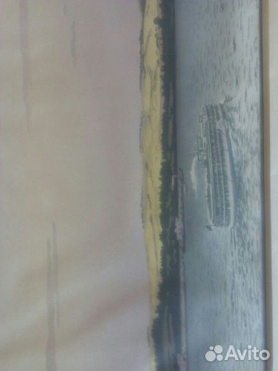 Картина (гравюра) кама худ.Д.Ф.фехнера