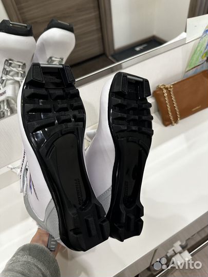 Лыжные ботинки 38 и лыжи с палками nordway fischer