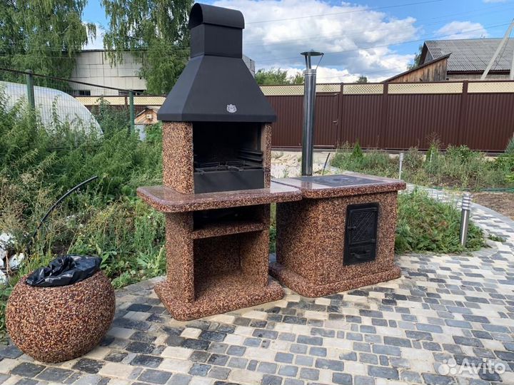 Модульный комплекс барбекю, печь под казан,гриль