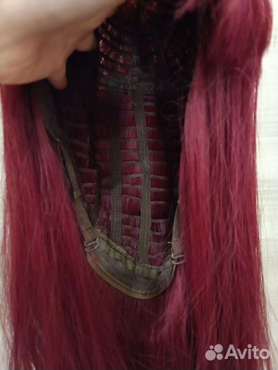 Парик бордо каре